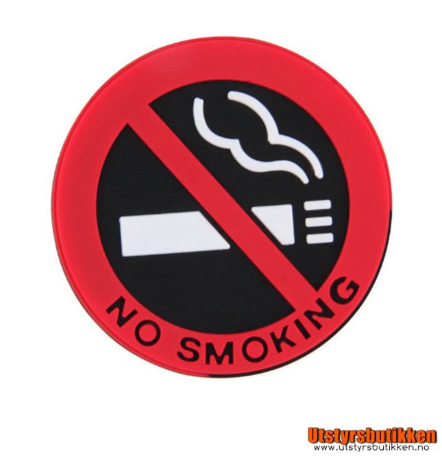 Hovedbilde No Smoking (røyking forbudt) gummiskilt