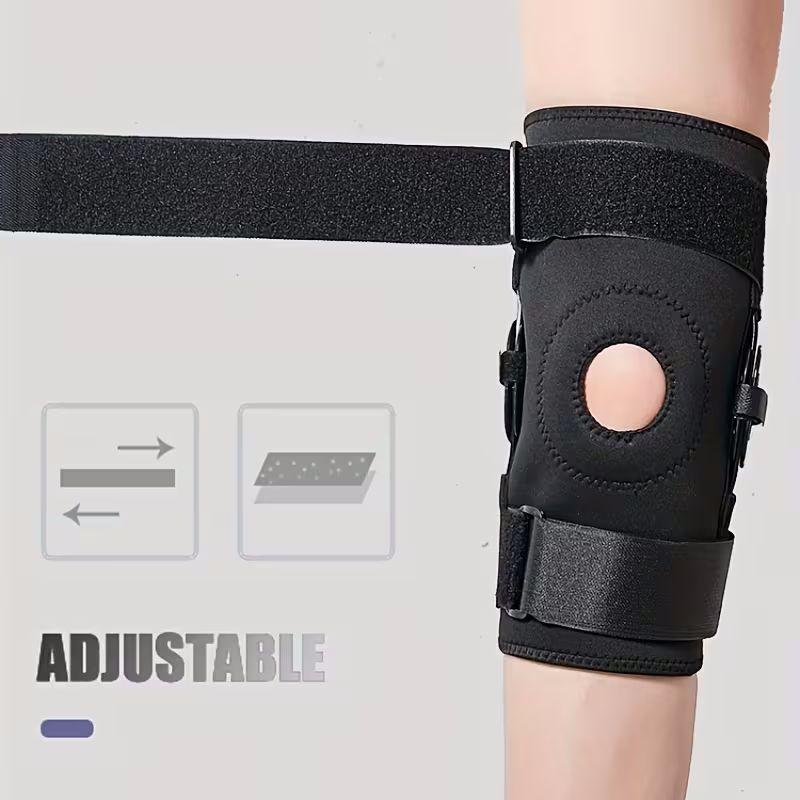 Knestøtte med hengsler og sidestabilisatorer