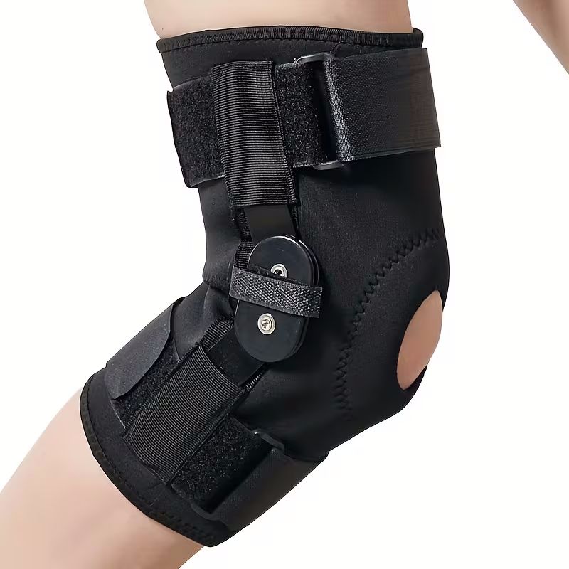 Knestøtte med hengsler og sidestabilisatorer